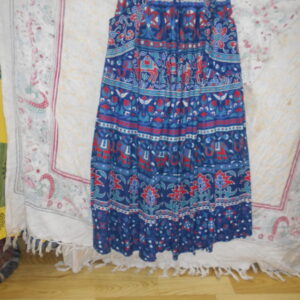 New Long Flower Skirt Multiple Stripes Multiple Layered Design