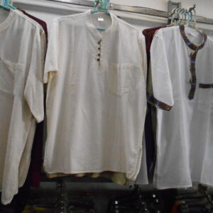 Men Cotton Laced Up Summer Kurta Shirts -Plain white | Fashion | Kurtha For Men | Shirts For Men | Men'S Wear