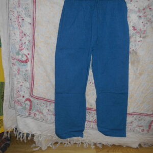 Blue plain casual pant for men and women