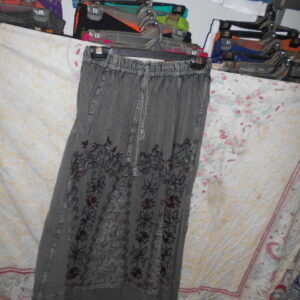 New rough Long embroided Skirt Multiple Stripes Multiple Layered Design